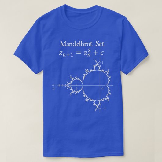 Mandelbrot Set Fractal Chaos Theory Math Physics D T-Shirt (Design vorne)