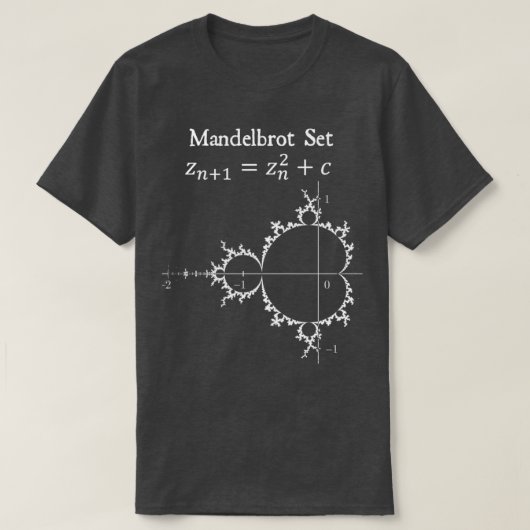 Mandelbrot Set Fraktal Chaos Theory Mathe Physik D T-Shirt (Design vorne)