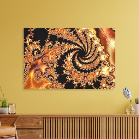 Mandelbrot Set Fraktal Digitale Kunst Leinwanddruck (Insitu (Wohnzimmer))