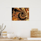 Mandelbrot Set Fraktal Digitale Kunst Poster (Küche)