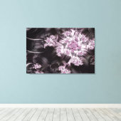 Mandelbrot Set Fraktal Digitale Kunst Rosa & Schwa Leinwanddruck (Insitu (Holzboden))