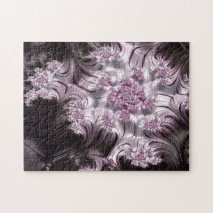 Mandelbrot Set Fraktal Digitale Kunst Rosa & Schwa Puzzle