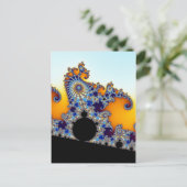 Mandelbrot Set Fraktal Seepferd Postkarte (Stehend Vorderseite)