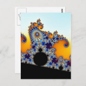 Mandelbrot Set Fraktal Seepferd Postkarte (Vorne/Hinten)