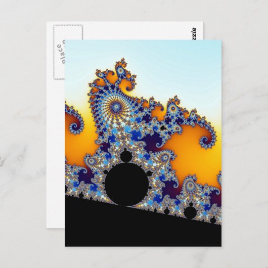 Mandelbrot Set Fraktal Seepferd Postkarte (Vorne/Hinten)