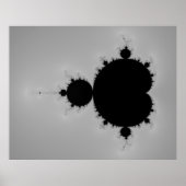 Mandelbrot Set Fraktal Shape Poster (Vorne)
