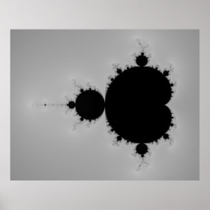 Mandelbrot Set Fraktal Shape Poster