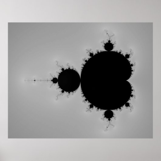 Mandelbrot Set Fraktal Shape Poster (Vorne)