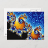 Mandelbrot Set Fraktal Shape Postkarte (Vorne/Hinten)