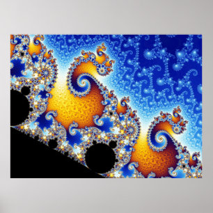 Mandelbrot Set Metamorphose von Antenna Fraktal Poster