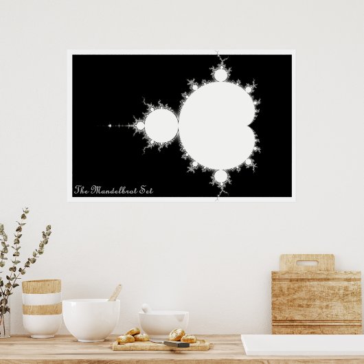 Mandelbrot Set (Negative) Poster (Küche)