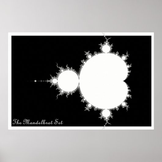 Mandelbrot Set (Negative) Poster (Vorne)