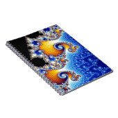 Mandelbrot Set Satellite Double Spiral Fraktal Notizblock (Rechte Seite)
