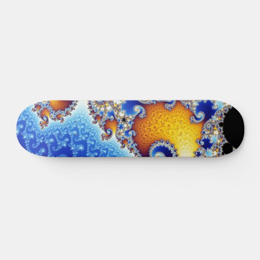Mandelbrot Set Satellite Double Spiral Fraktal Skateboard (Horizontal)