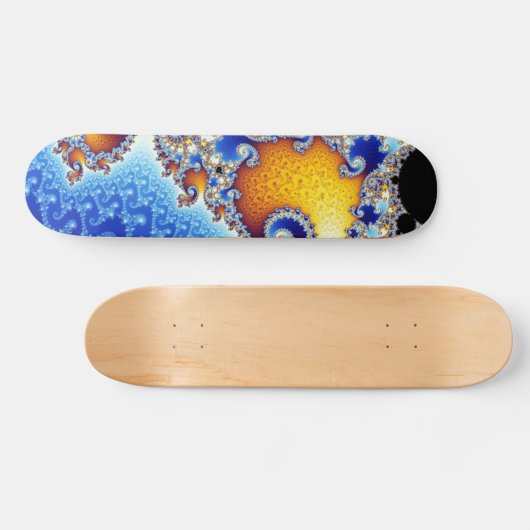Mandelbrot Set Satellite Double Spiral Fraktal Skateboard (Horizontal)