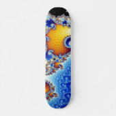 Mandelbrot Set Satellite Double Spiral Fraktal Skateboard (Vorne)