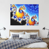 Mandelbrot Set Zwei-dimensionale Fraktal-Form Leinwanddruck (Insitu (Schlafzimmer))