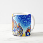 Mandelbrot Set-zweidimensionale Fraktal-Form Kaffeetasse (VorderseiteRechts)