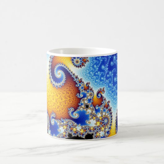 Mandelbrot Set-zweidimensionale Fraktal-Form Kaffeetasse (Mittel)