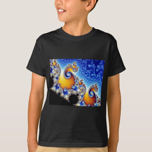 Mandelbrot Set-zweidimensionale Fraktal-Form T-Shirt (Vorderseite)
