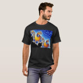 Mandelbrot Set-zweidimensionale Fraktal-Form T-Shirt (Vorne ganz)