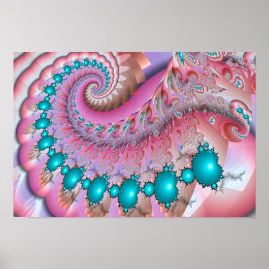 Mandelbrot Spiral Poster (Vorne)