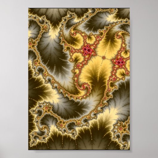 Mandelbrot Spiral Poster (Vorne)