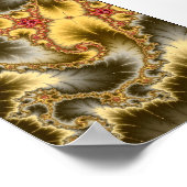 Mandelbrot Spiral Poster (Ecke)