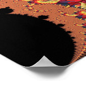 Mandelbrot-Spiralen Poster (Ecke)