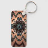 Mandelbrot Splash - Schlüsselanhänger (Rückseite)