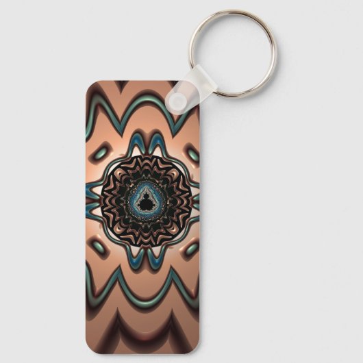 Mandelbrot Splash - Schlüsselanhänger (Rückseite)