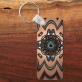 Mandelbrot Splash - Schlüsselanhänger (Vorderseite)