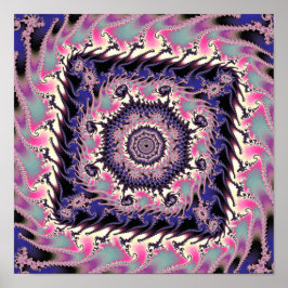 Mandelbrot Square Fraktal Poster