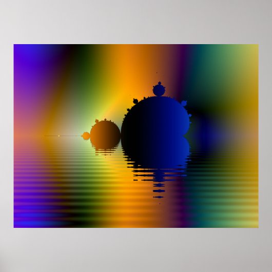 Mandelbrot Voyage Fraktal Poster (Vorne)