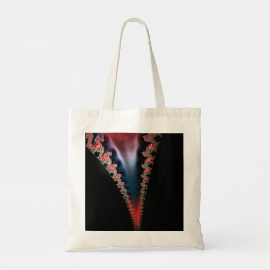 Mandelbrot Zip Budget Tote Bag Tragetasche (Rückseite)