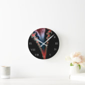 Mandelbrot Zip Clock Runde Wanduhr (Zuhause)