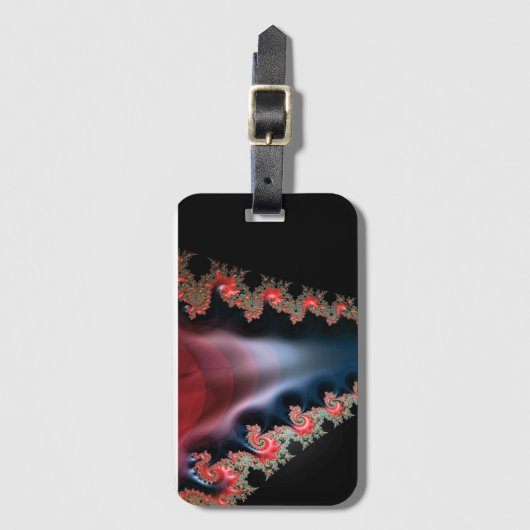 Mandelbrot Zip Luggage Tag Gepäckanhänger (Vorderseite Vertikal)
