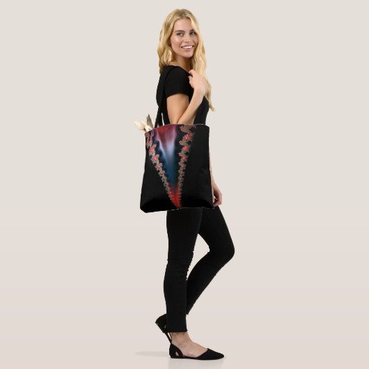 Mandelbrot Zip Tote Bag Tasche (Am Model)