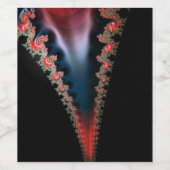 Mandelbrot Zip Wine Labels Weinetikett (Einzelnes Label)