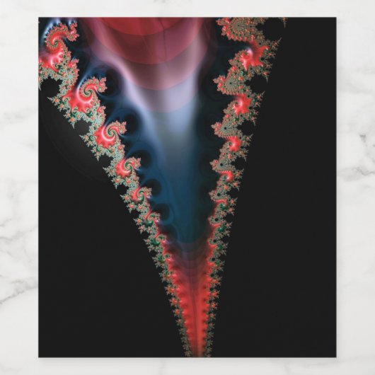 Mandelbrot Zip Wine Labels Weinetikett (Einzelnes Label)