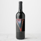 Mandelbrot Zip Wine Labels Weinetikett (Vorderseite)