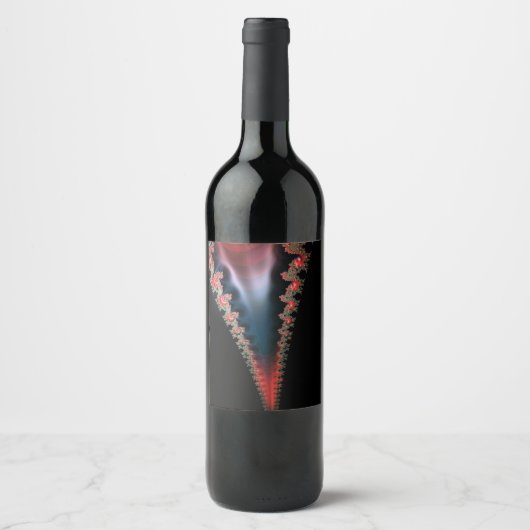 Mandelbrot Zip Wine Labels Weinetikett (Vorderseite)