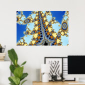 Mandelbrot Zoom C05 Poster (Heimbüro)