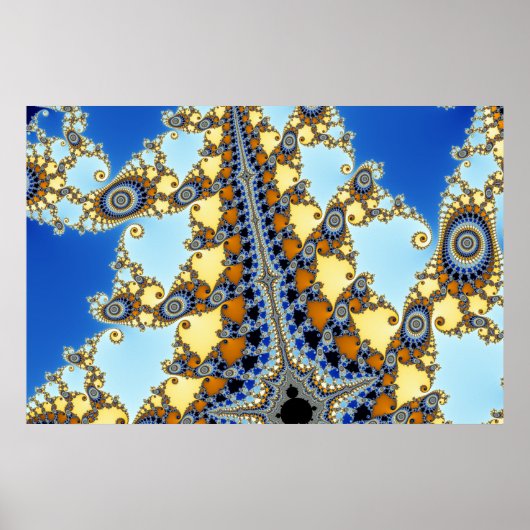Mandelbrot Zoom C05 Poster (Vorne)