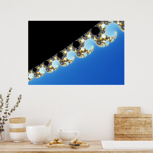 Mandelbrot Zoom D02 Poster (Küche)