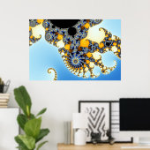 Mandelbrot Zoom D03 Poster (Heimbüro)