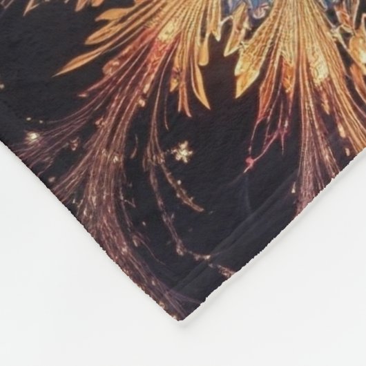 Mandelbrotmotive wirbeln fleecedecke (Ecke)