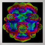 Mandelbulb mit normaler Färbung Poster (Vorne)