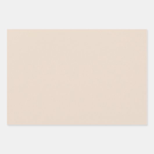 Mandelfarbe Geschenkpapier Set (Vorderseite 3)