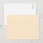 Mandelfarbe Postkarte (Vorne/Hinten)